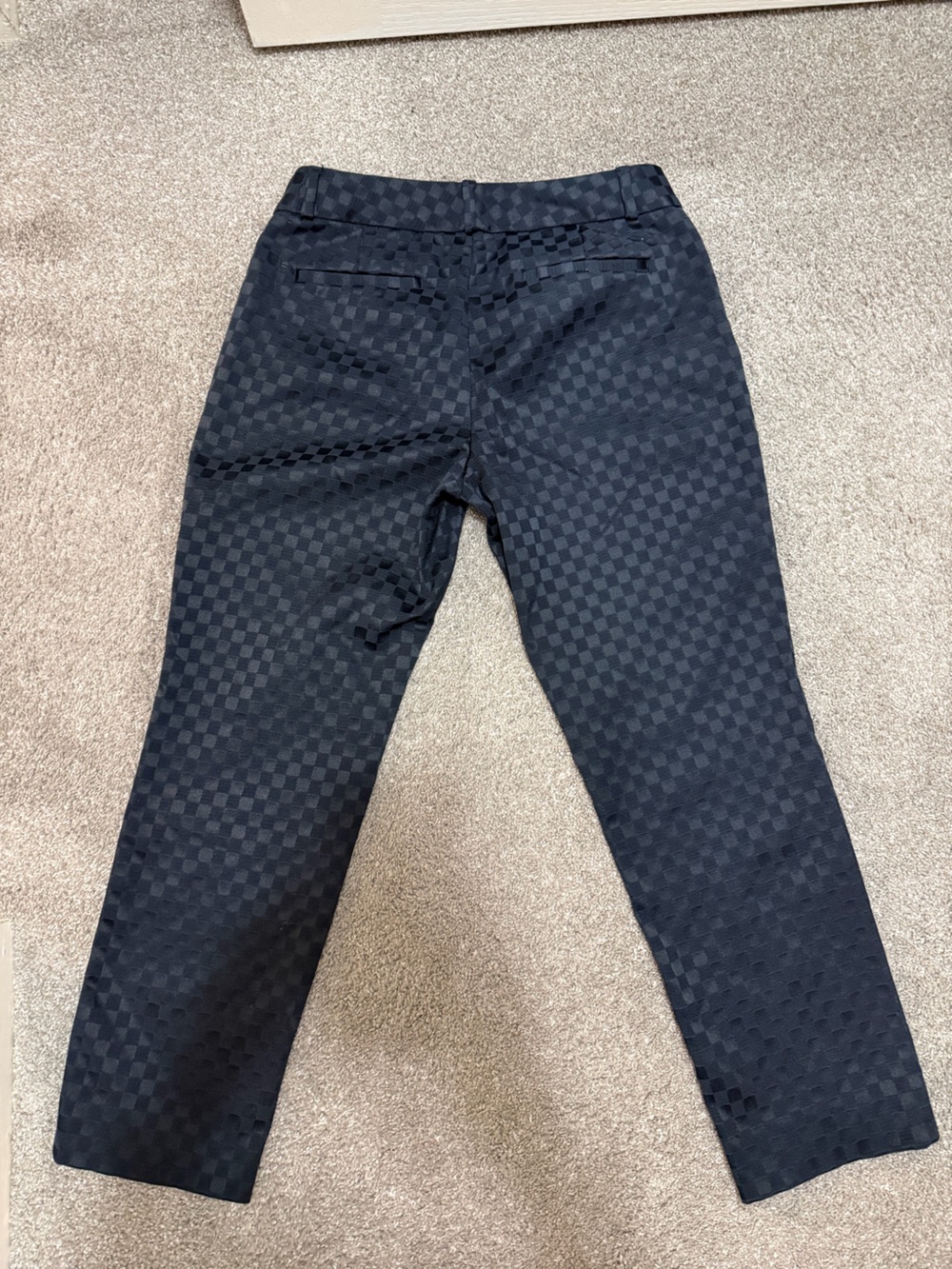 Banana Republic Black subtle Checkerboard Dress Pants